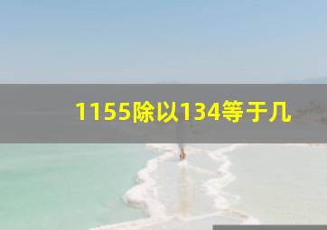 1155除以134等于几