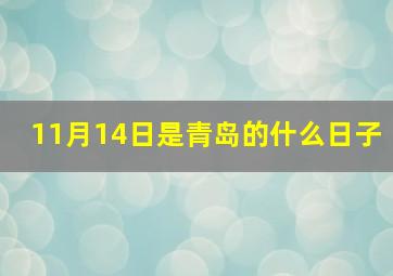 11月14日是青岛的什么日子