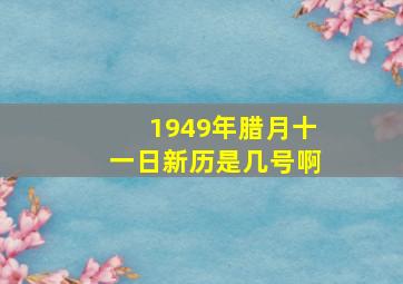 1949年腊月十一日新历是几号啊