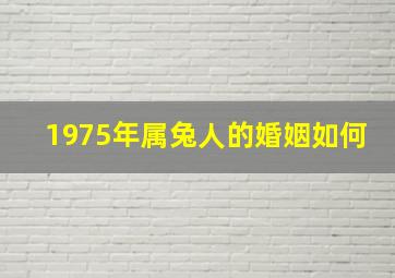 1975年属兔人的婚姻如何