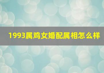 1993属鸡女婚配属相怎么样