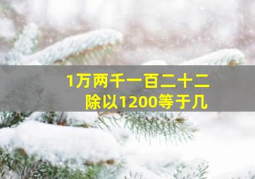 1万两千一百二十二除以1200等于几