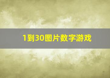 1到30图片数字游戏