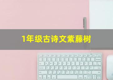 1年级古诗文紫藤树