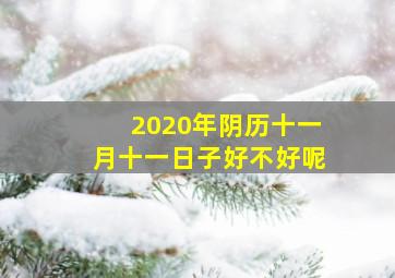 2020年阴历十一月十一日子好不好呢