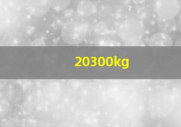 20300kg