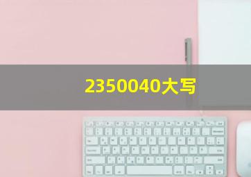 2350040大写