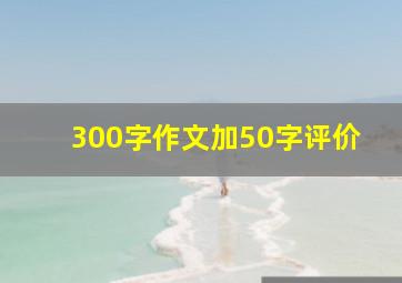 300字作文加50字评价