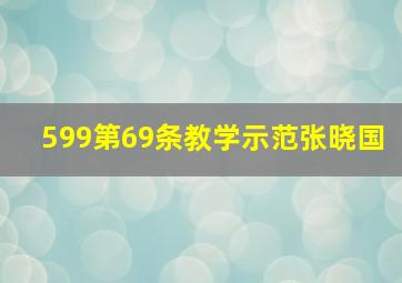 599第69条教学示范张晓国