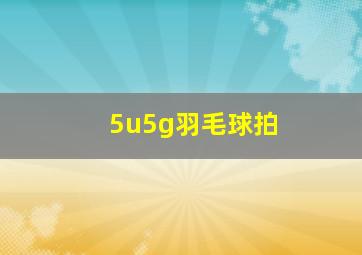 5u5g羽毛球拍