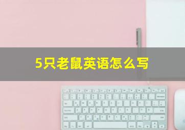 5只老鼠英语怎么写