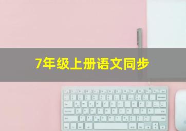 7年级上册语文同步