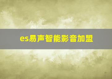 es易声智能影音加盟