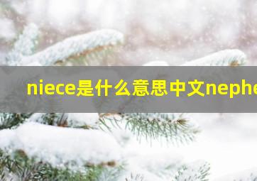 niece是什么意思中文nephew