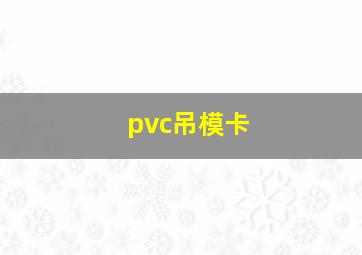 pvc吊模卡