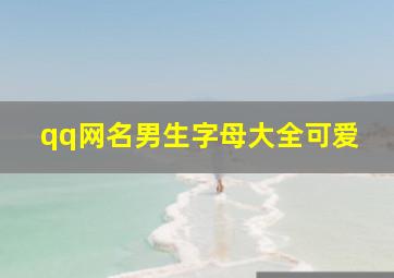 qq网名男生字母大全可爱