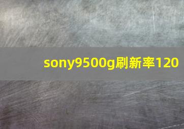 sony9500g刷新率120