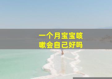 一个月宝宝咳嗽会自己好吗