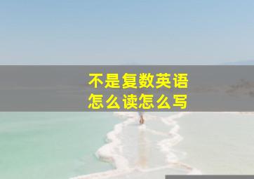 不是复数英语怎么读怎么写