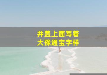 井盖上面写着大豫通宝字样