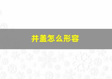 井盖怎么形容