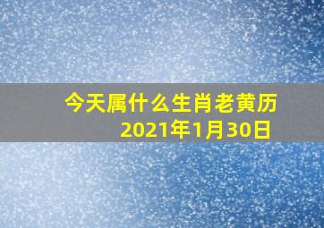 今天属什么生肖老黄历2021年1月30日