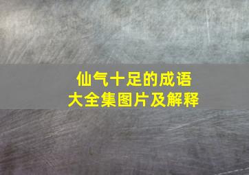 仙气十足的成语大全集图片及解释