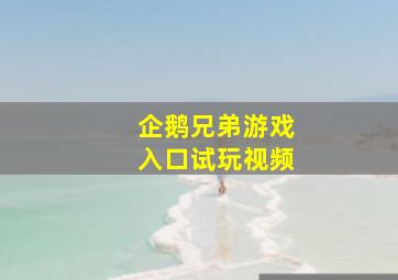 企鹅兄弟游戏入口试玩视频