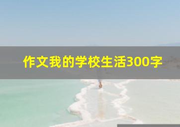 作文我的学校生活300字