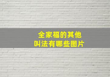 全家福的其他叫法有哪些图片