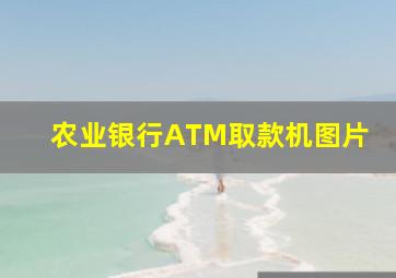 农业银行ATM取款机图片