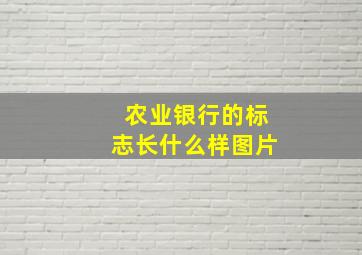 农业银行的标志长什么样图片