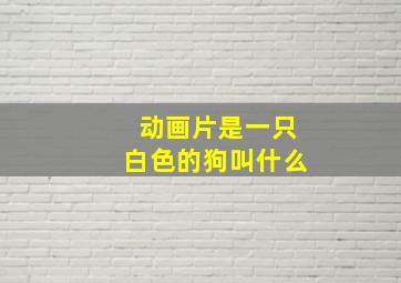 动画片是一只白色的狗叫什么