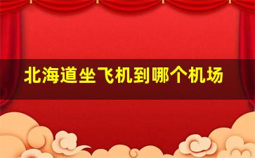 北海道坐飞机到哪个机场