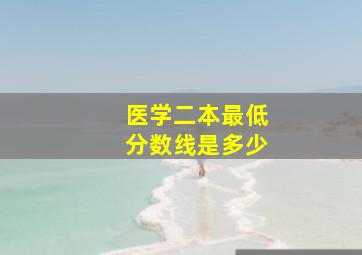 医学二本最低分数线是多少