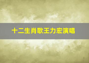 十二生肖歌王力宏演唱