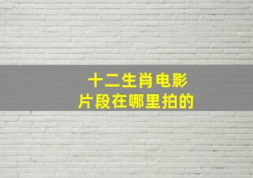 十二生肖电影片段在哪里拍的