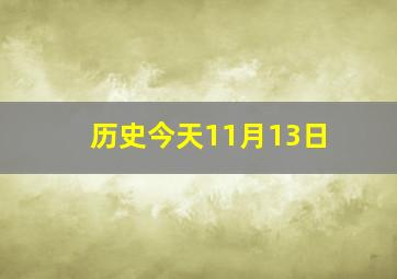 历史今天11月13日