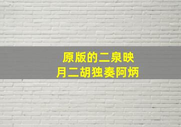 原版的二泉映月二胡独奏阿炳