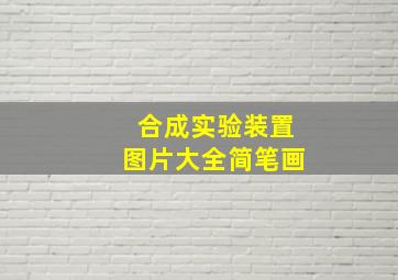 合成实验装置图片大全简笔画