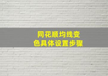 同花顺均线变色具体设置步骤