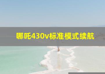 哪吒430v标准模式续航