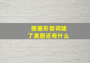 图画形容词除了美丽还有什么