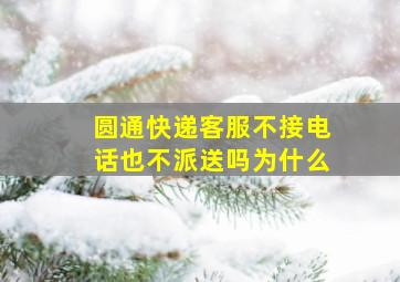 圆通快递客服不接电话也不派送吗为什么