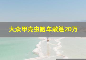 大众甲壳虫跑车敞篷20万