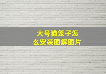 大号猫笼子怎么安装图解图片