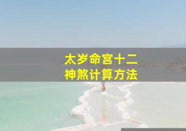 太岁命宫十二神煞计算方法