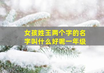 女孩姓王两个字的名字叫什么好呢一年级