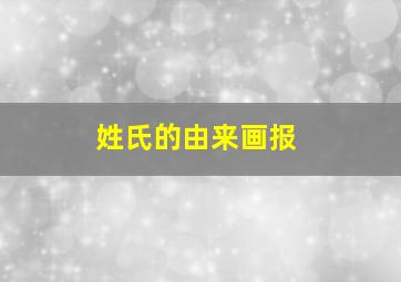 姓氏的由来画报