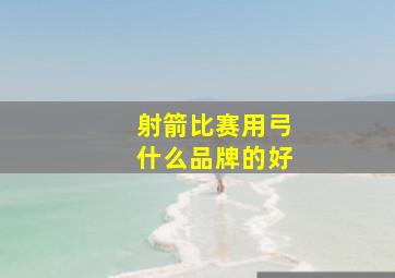 射箭比赛用弓什么品牌的好